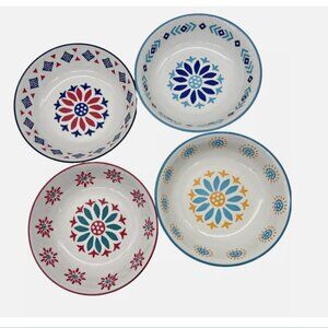 PRISMA 4 PC CERAMIC DINNER BOWL SET BY BAUM